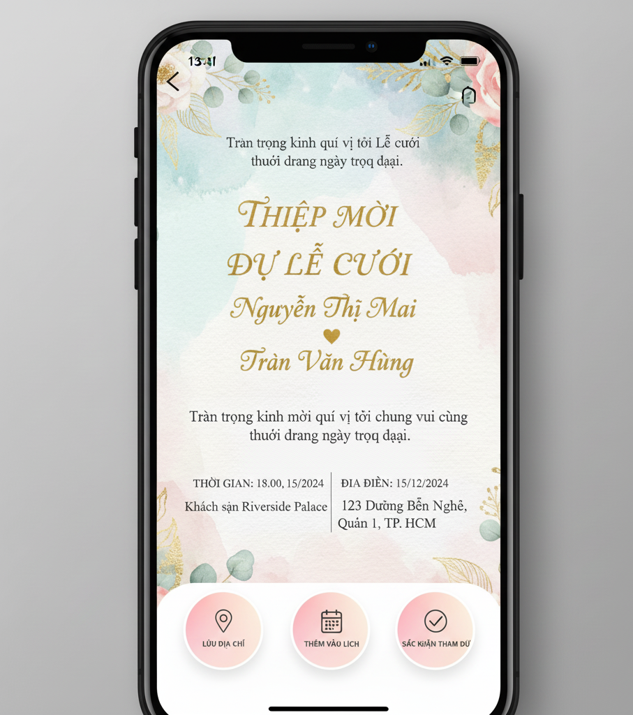 thiệp cưới điện tử..